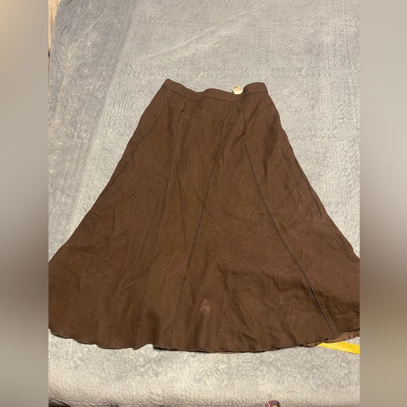 Harve Benard Dresses & Skirts - Brown Wool Skirt